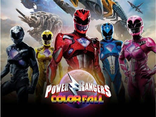 Play Power Rangers Color Fall - Pin Pull - Puzzle Game