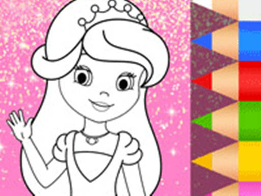 Play Princess Coloring Glitter - Art Game