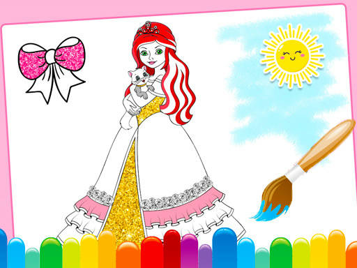 Play Princess Coloring Glitter