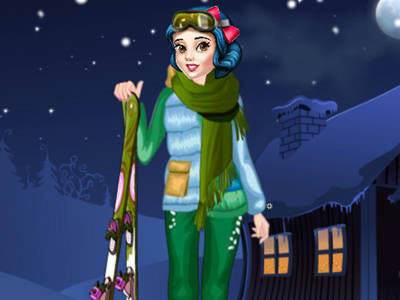 Play Princess Winter Skiing