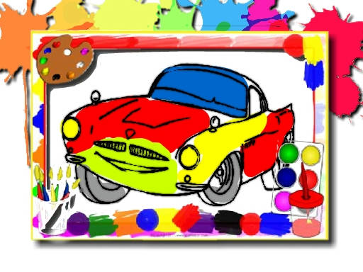 Play Racing Cars Coloring Book