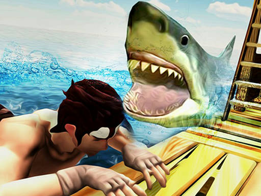 Play Raft Shark Hunting