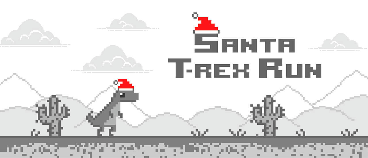 Play Santa T Rex Run