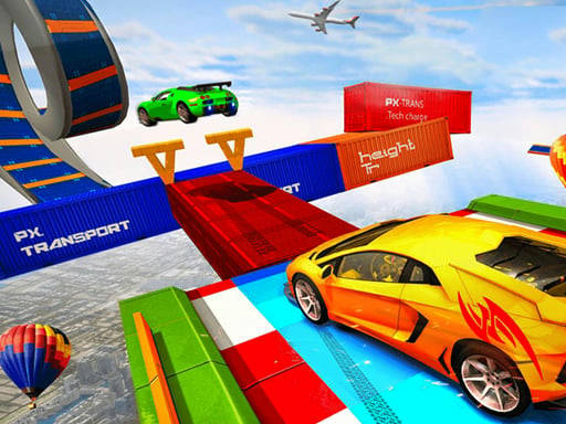 Play Sky Ramp Car Mega Stunts Big Jump