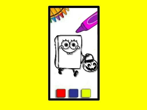 Play SpobgeBob Halloween Coloring Book