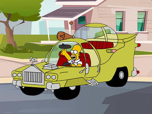 Play The Simpsons Car Jigsaw