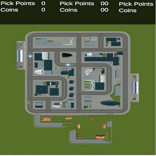 Play Top Down Taxi Car Game