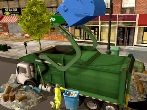 Play Town Clean Garbage Truck