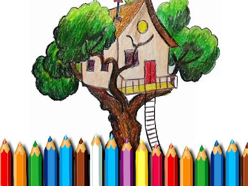 Play Tree House Coloring Book