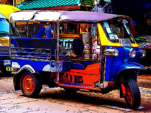 Play Tuk Tuk Tricycle Puzzle