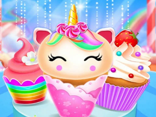 Play Unicorn Mermaid Cupcake Cooking Design