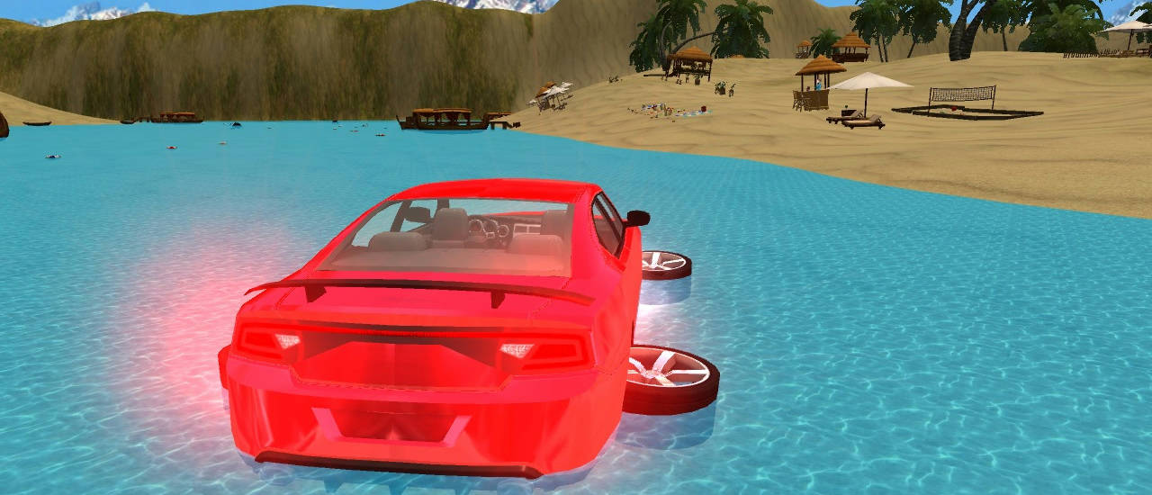 Play Water Car Surfing 3D