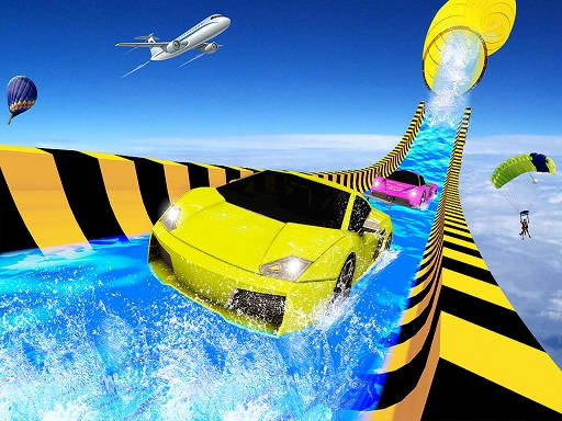 Play Water Slide Car Racing adventure 2020