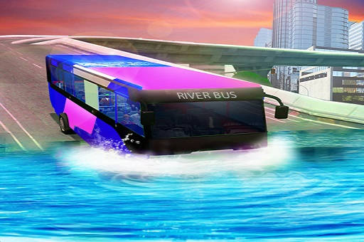 Play Water Surfing Bus Driving Simulator 2019