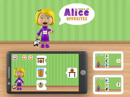 Play World of Alice - Opposites game