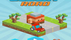 Blocky Road Runner Game 2D