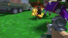 Blocky Zombie And Vehicle Shooting