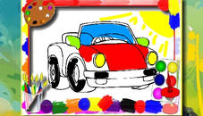 Cartoon Cars Coloring Book