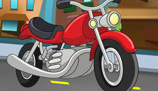 Cartoon Motorbike Jigsaw