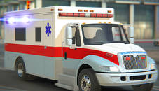 City Ambulance Car Driving