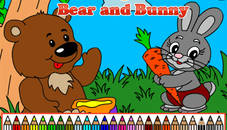 Coloring Bear and Bunny