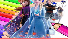 Coloring Book for Frozen Elsa