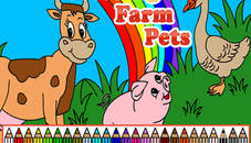 Coloring Farm Pets