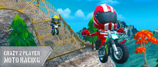 Crazy 2 Player Moto Racing