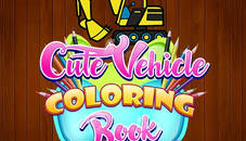 Cute Vehicle Coloring Book