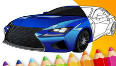 draw Car - Japanese Luxury Cars Coloring Book