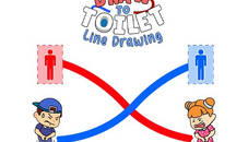 Draw To Toilet - Line Drawing