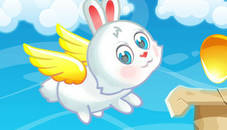 Easter Bunny Flying