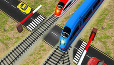 Euro Railroad Crossing : Railway Train Passing 3D