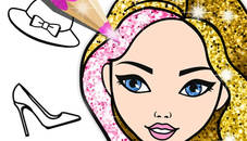 Fashion Coloring Book Glitter