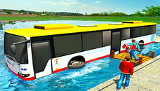 Floating Water Bus Racing Game 3D