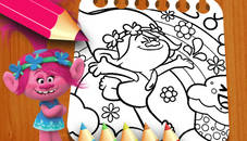 Les Trolls Coloring Book