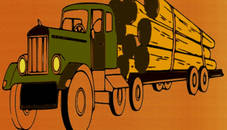 Logging Trucks Coloring