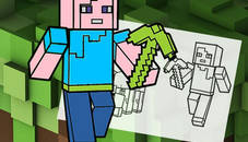 Minecraft Fun Coloring Book