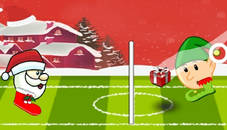 Santa winter head soccer