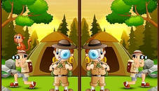 Spot 5 Differences Camping