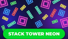 Stack Tower Neon: Keep Blocks Balance