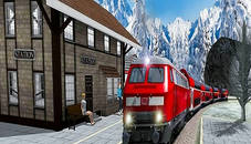 Uphill Station Bullet Passenger Train Drive Game