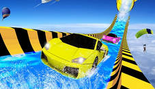 Water Slide Car Racing adventure 2020