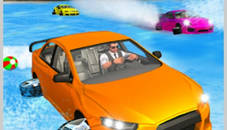 Water Surfer Car Floating Beach Drive Game