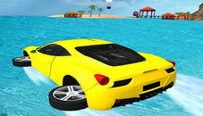 Water Surfing Car Stunts Game 3D