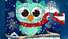 Winter Snowy Owls Jigsaw